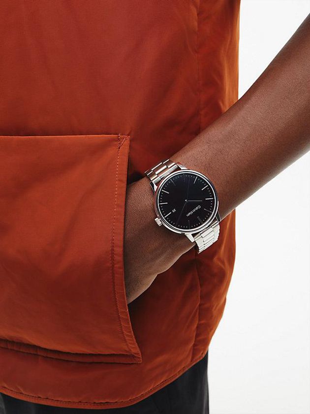 Silver Calvin Klein Linked Men Watch | YIST-16784