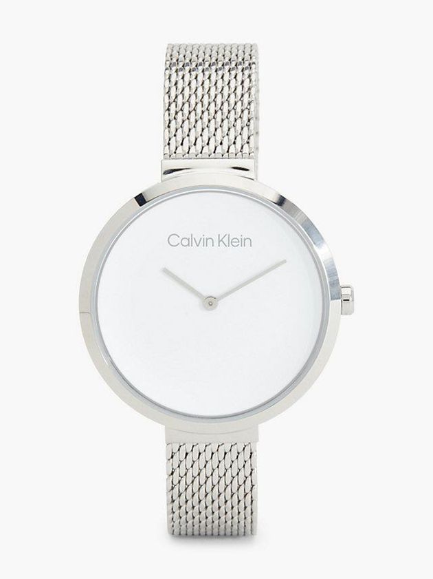 Silver Calvin Klein Minimalistic T Bar Women Watch | GOID-40513