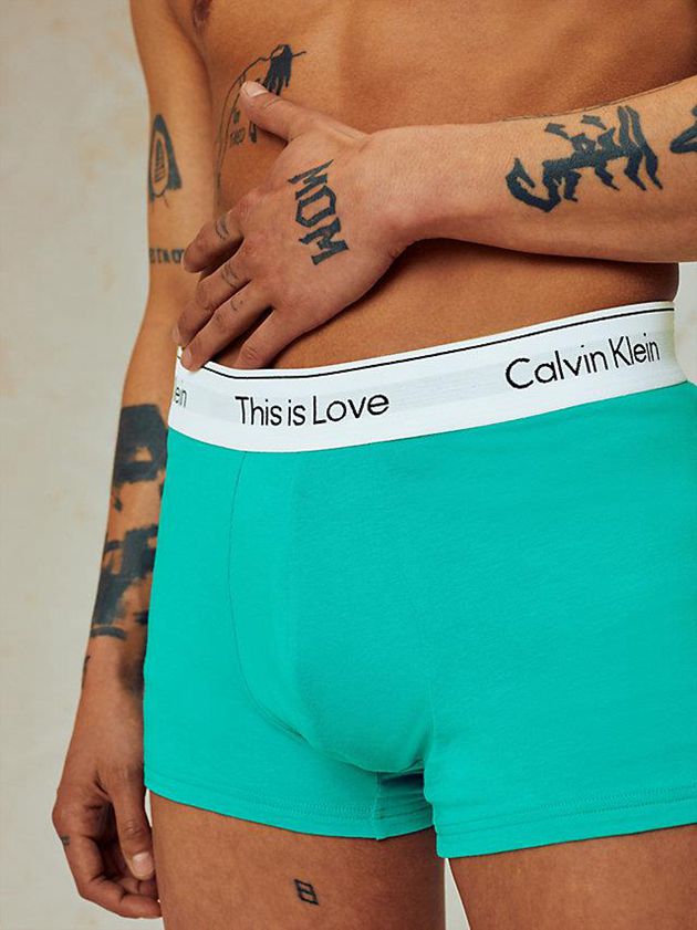 Turquoise Calvin Klein Pride Men Briefs | QRLT-71903