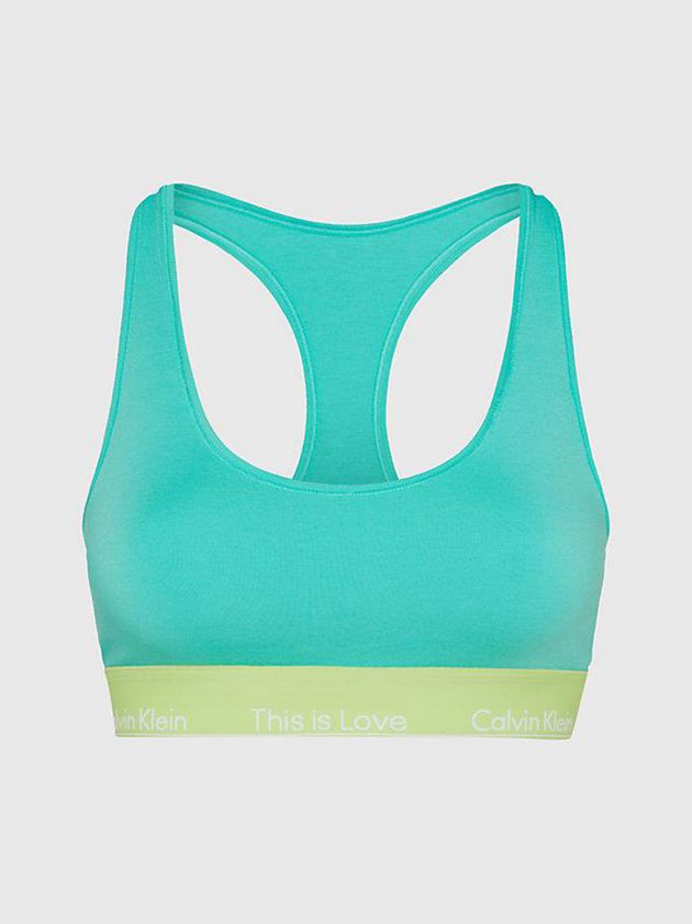 Turquoise Calvin Klein Pride Women Bra | RPYW-96714