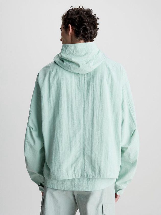 Turquoise Calvin Klein Relaxed Matt Blouson Men Jacket | WVER-63948
