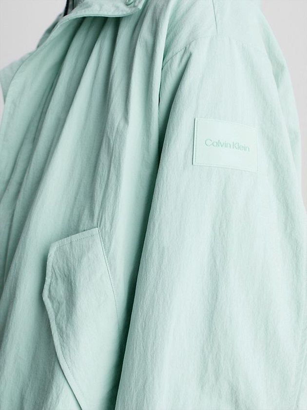 Turquoise Calvin Klein Relaxed Matt Blouson Men Jacket | WVER-63948