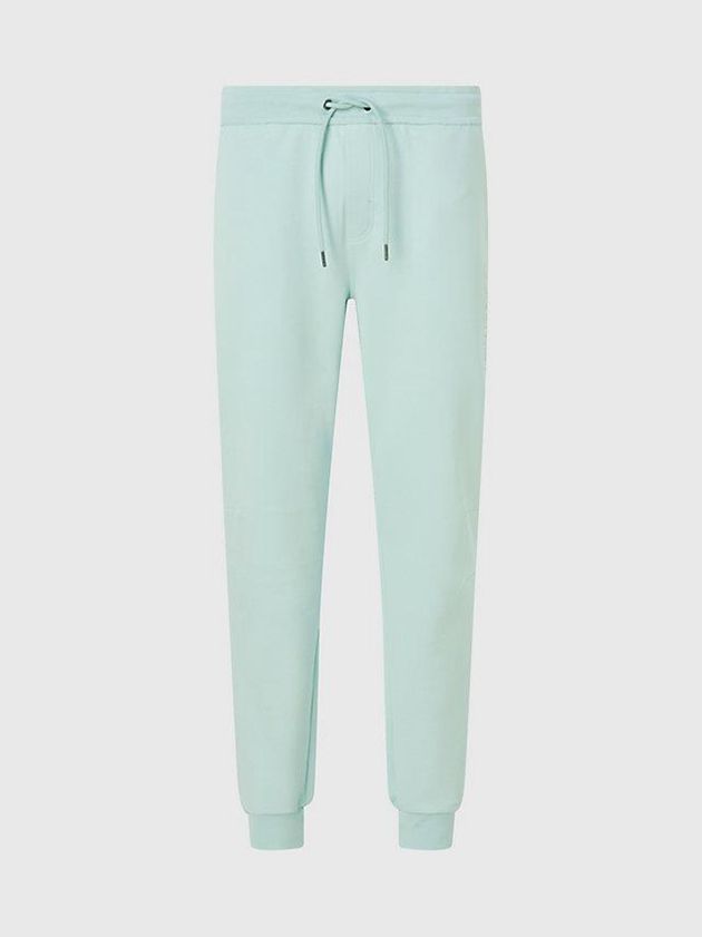Turquoise Calvin Klein Relaxed Organic Cotton Men Joggers | BCZU-61897
