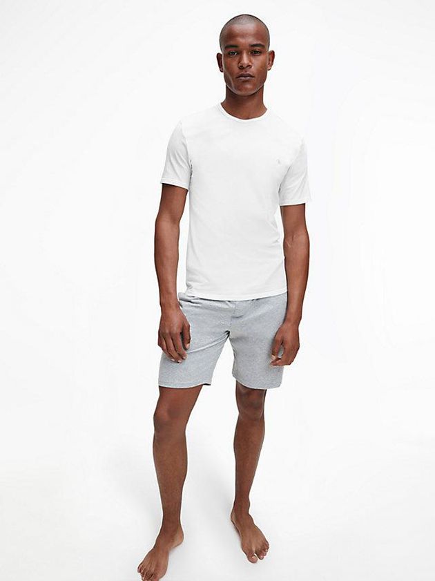 White Calvin Klein 2 Pack Lounge - CK One Men T-Shirt | ZFNX-93254