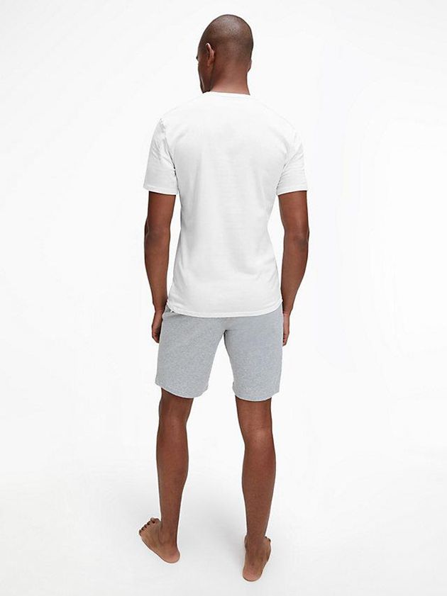 White Calvin Klein 2 Pack Lounge - CK One Men T-Shirt | ZFNX-93254