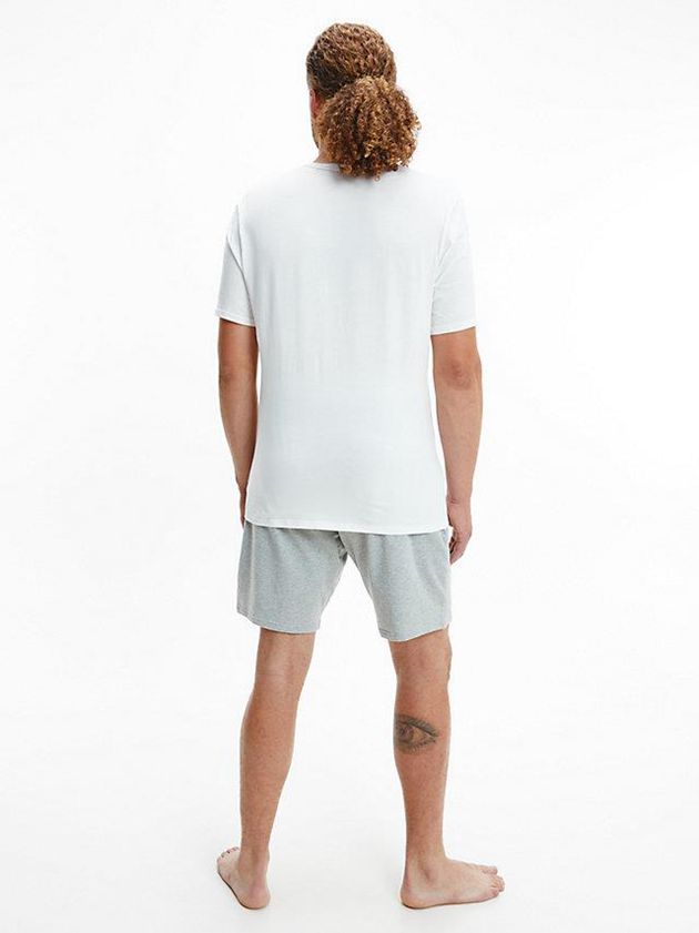 White Calvin Klein 2 Pack Lounge - CK One Men T-Shirt | ZFNX-93254