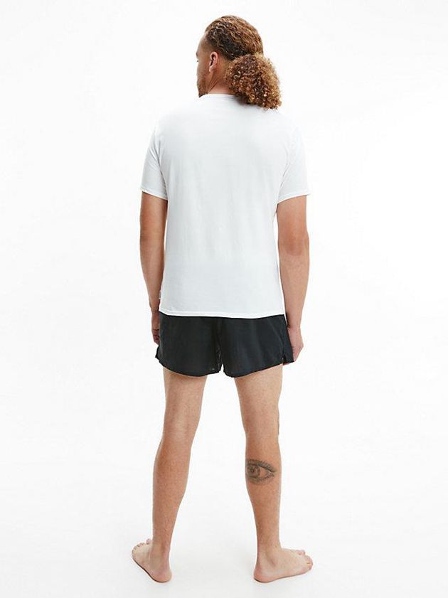 White Calvin Klein 2 Pack Lounge - Modern Cotton Men T-Shirt | DRJX-31962