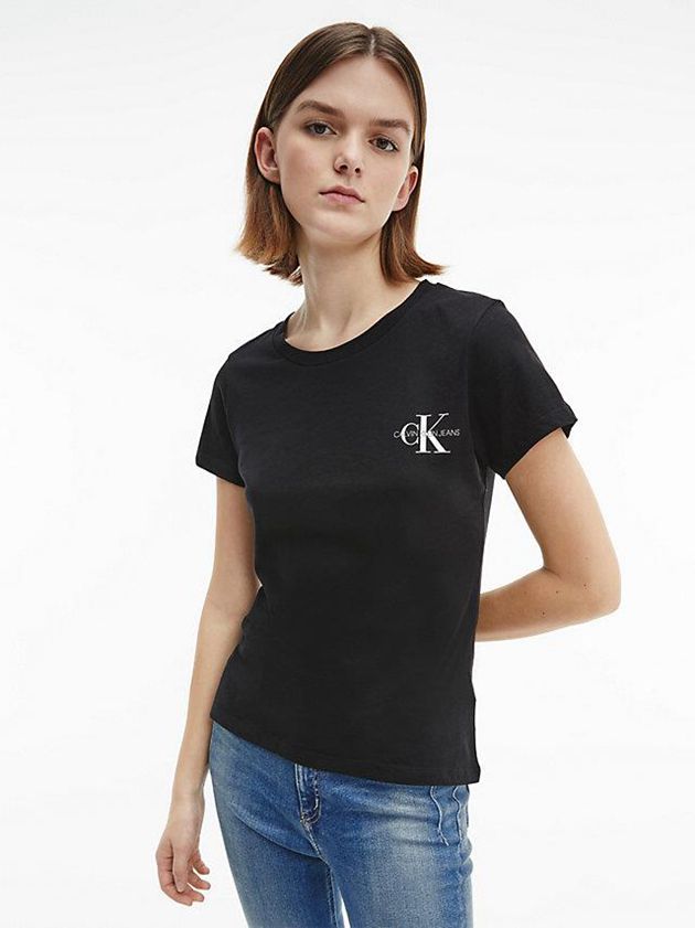 White Calvin Klein 2 Pack Slim Cotton Women T-Shirt | ULQI-84910