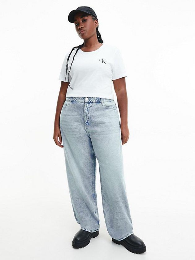White Calvin Klein 2 Pack Slim Women T-Shirt | FNKV-64875