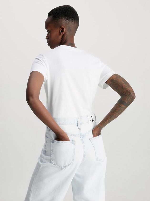 White Calvin Klein 2 Pack Slim Women T-Shirt | FNKV-64875