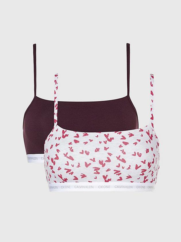 White Calvin Klein 2 Pack String - CK One Women Bra | JRPS-53827