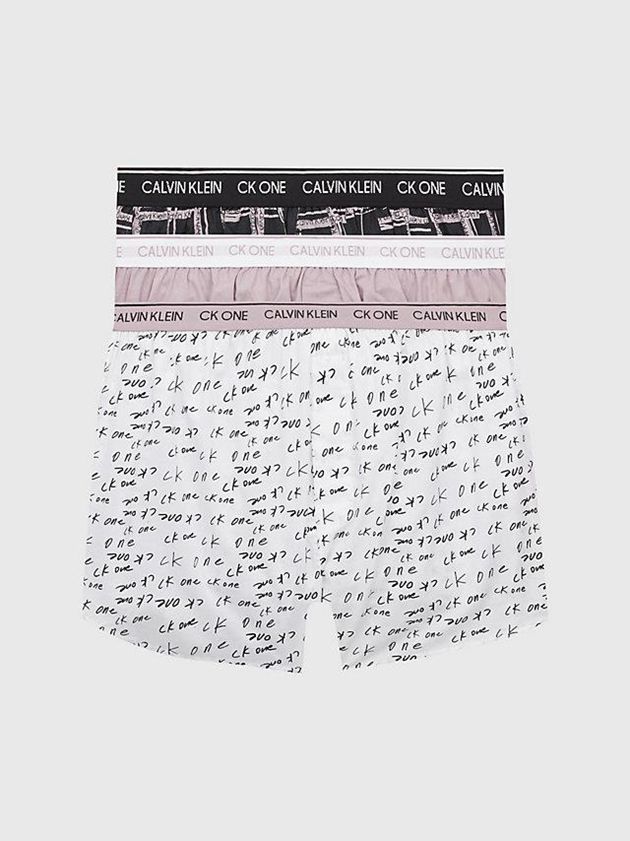 White Calvin Klein 3 Pack Slim Fit Boxers - CK One Men Briefs | ZGTV-13756