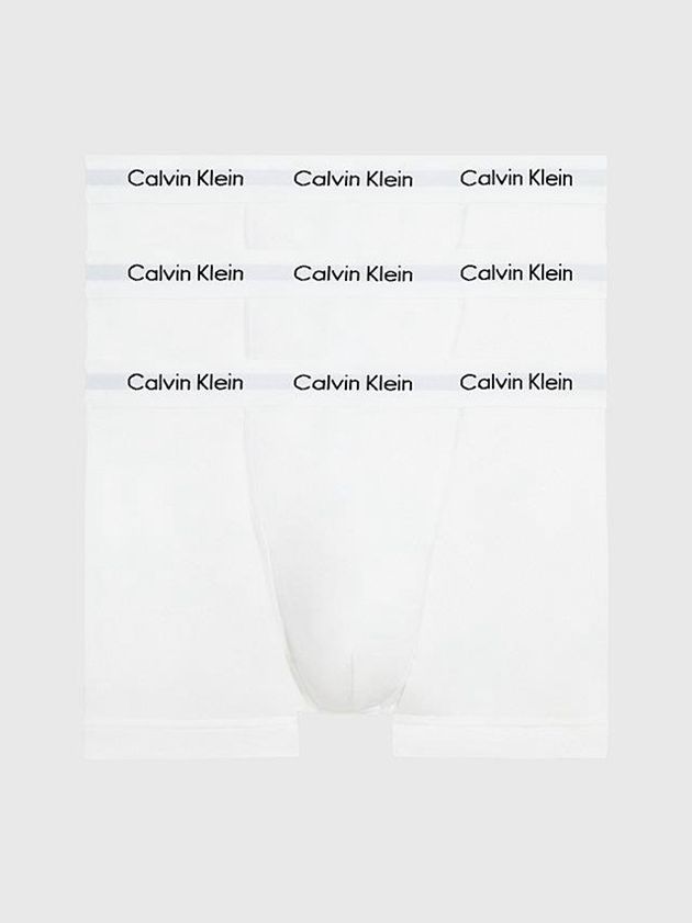 White Calvin Klein 3 Pack - Cotton Stretch Men Briefs | ITLO-61927