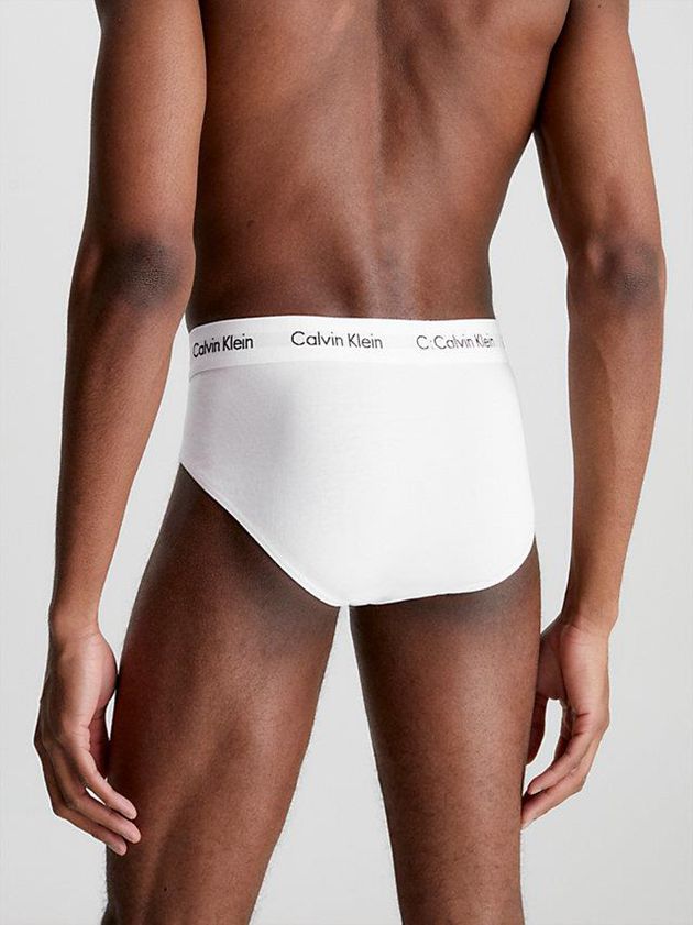 White Calvin Klein 3 Pack - Cotton Stretch Men Briefs | NELZ-85704