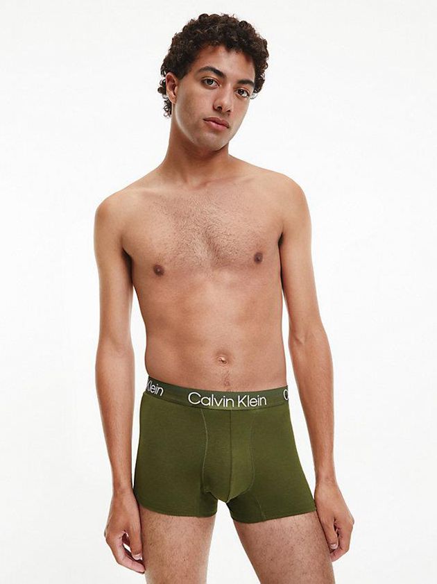 White Calvin Klein 3 Pack - Modern Structure Men Briefs | EHZS-59472