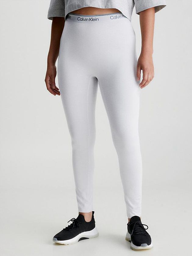 White Calvin Klein 7/8 Gym Women Leggings | CVZL-89761