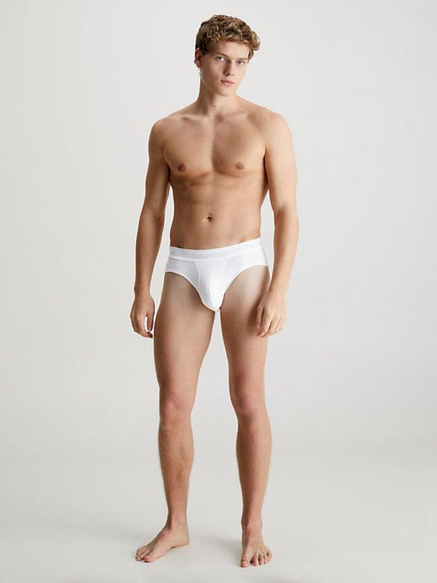 White Calvin Klein Athletic Cotton Men Briefs | JNMI-64275