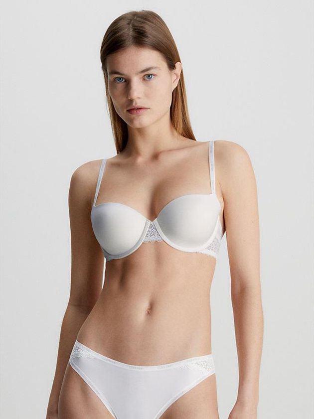 White Calvin Klein Balconette - Flirty Women Bra | WJUR-30625