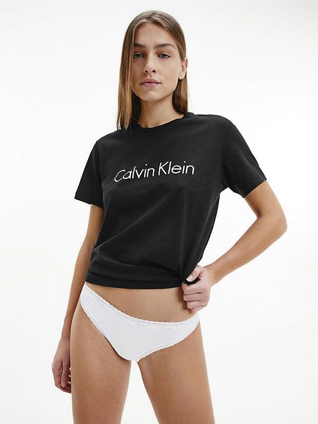 White Calvin Klein Bikini - Bottoms Up Women Briefs | CTGA-64193