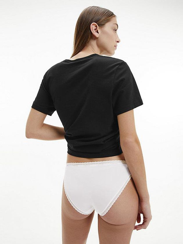 White Calvin Klein Bikini - Bottoms Up Women Briefs | CTGA-64193