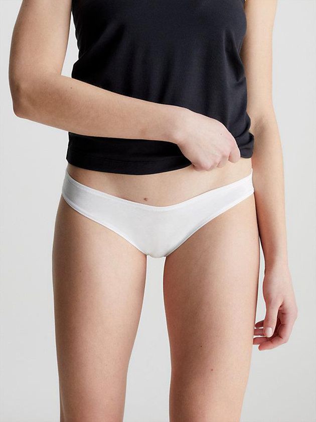 White Calvin Klein Bikini - Flex Fit Women Briefs | ZDBC-06582