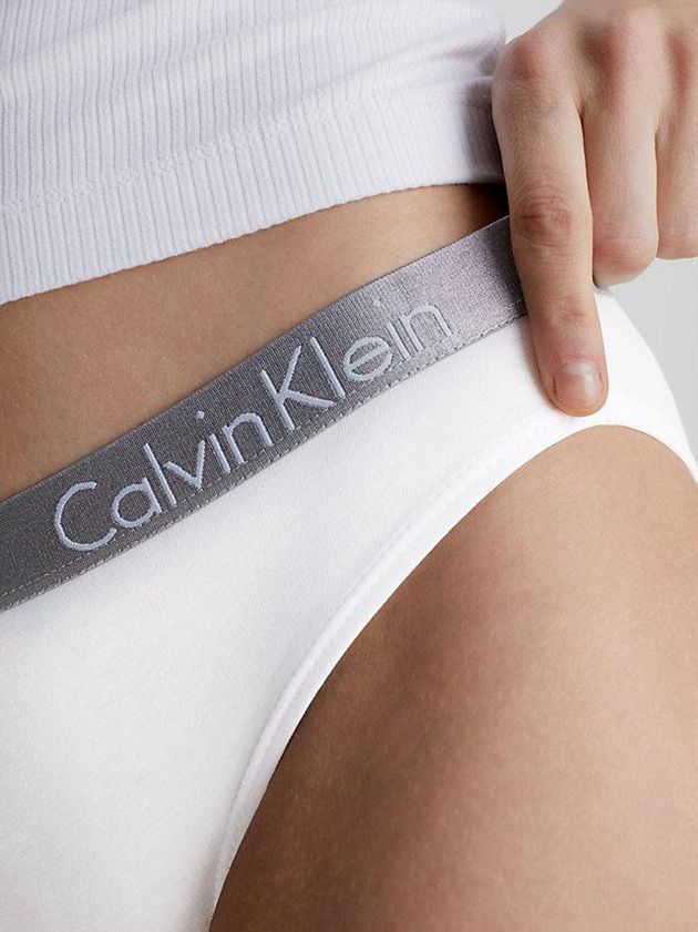 White Calvin Klein Bikini - Radiant Cotton Women Briefs | IBDT-31095