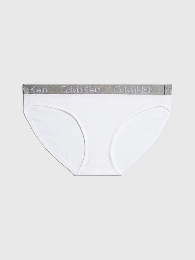 White Calvin Klein Bikini - Radiant Cotton Women Briefs | IBDT-31095