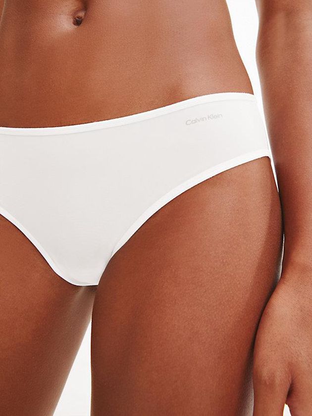White Calvin Klein Bikini - Sheer Marquisette Women Briefs | DVAT-50432
