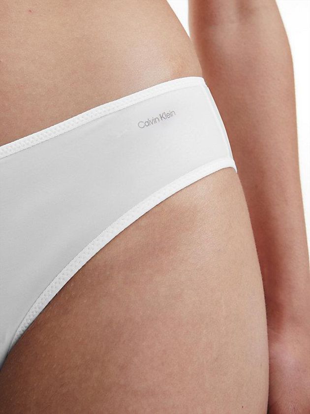 White Calvin Klein Bikini - Sheer Marquisette Women Briefs | DVAT-50432