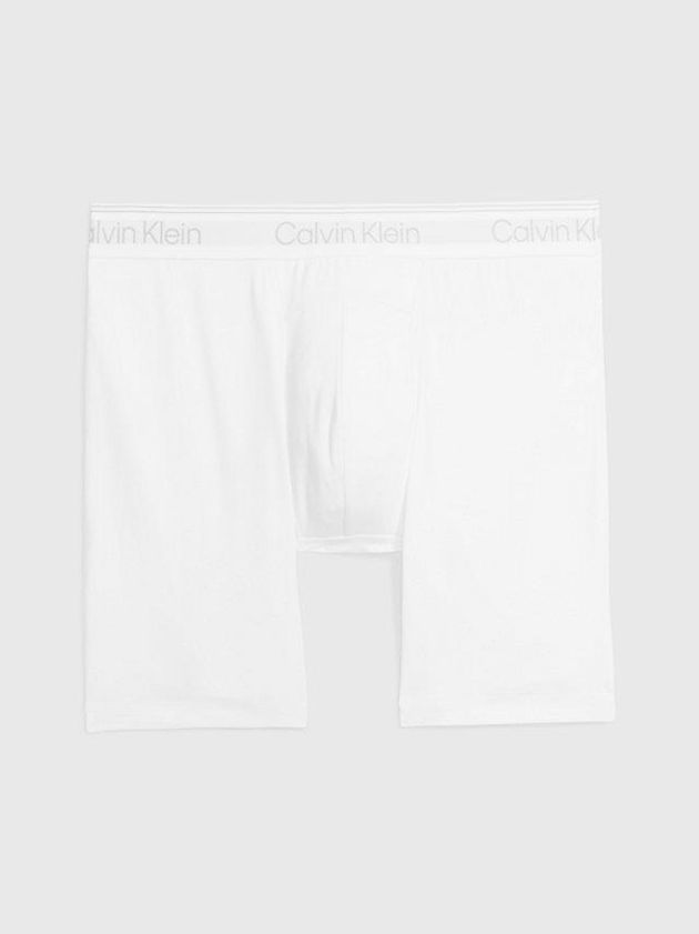 White Calvin Klein Boxer - Athletic Cotton Men Briefs | VFGX-14536