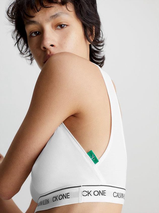 White Calvin Klein CK One Recycled Women Bra | GDQE-51964