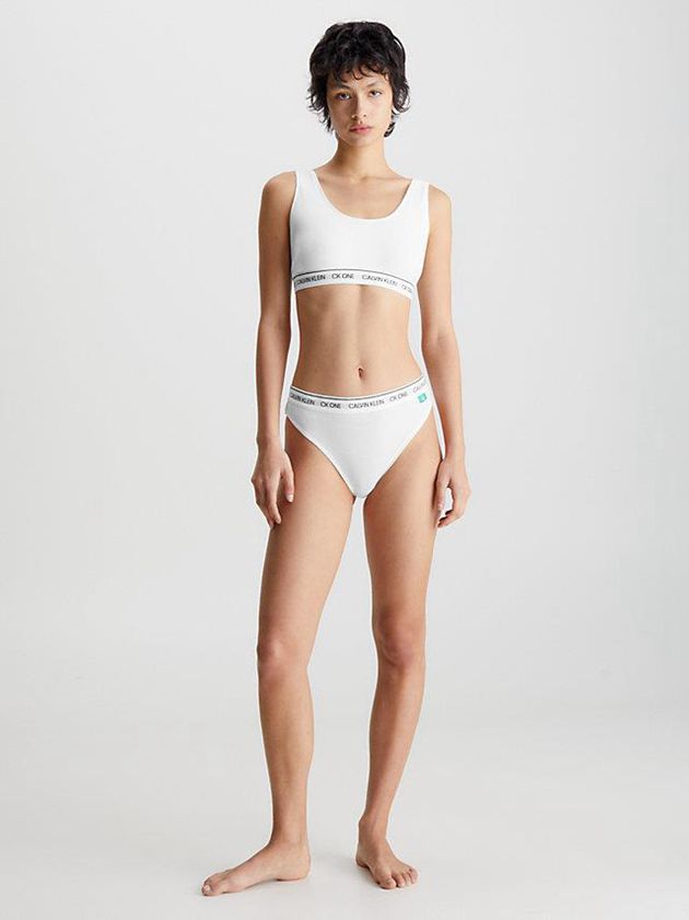 White Calvin Klein CK One Recycled Women Bra | GDQE-51964