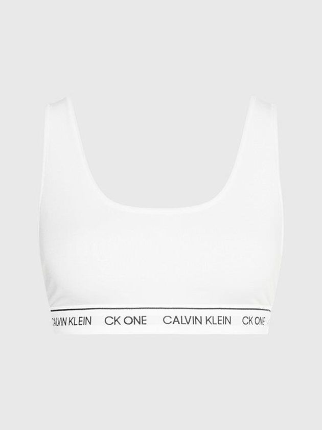 White Calvin Klein CK One Recycled Women Bra | GDQE-51964