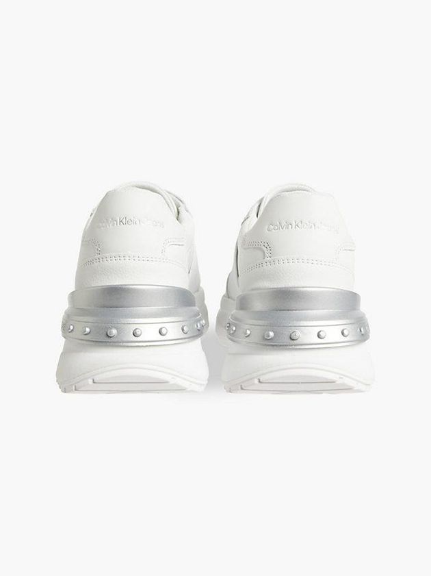 White Calvin Klein Chunky Slip-On Women Sneakers | LDFA-97401