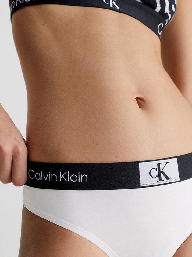 White Calvin Klein Ck96 Women Thong | LGJI-19457