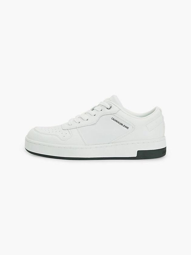 White Calvin Klein Classic Women Sneakers | EFKR-89231
