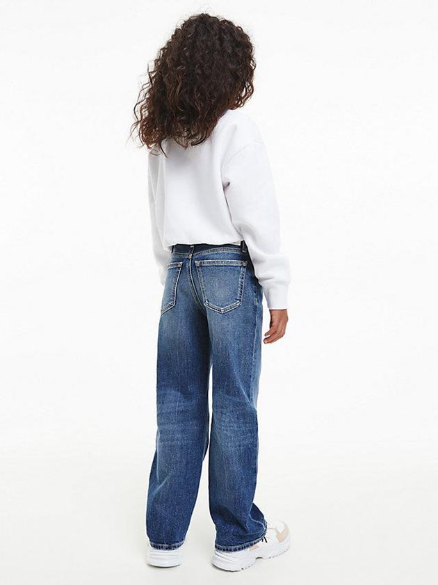 White Calvin Klein Cropped Girls's Sweatshirt | EINV-35081