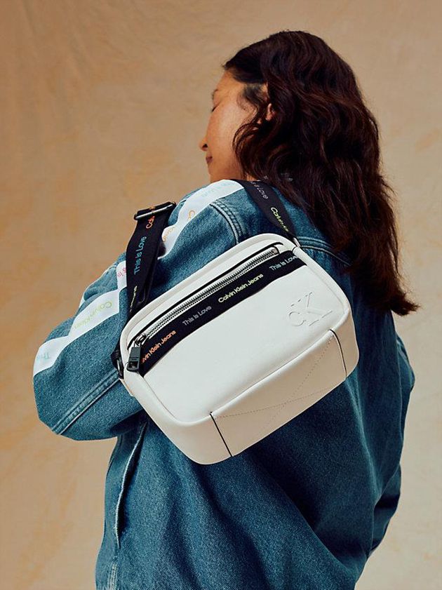 White Calvin Klein Crossbody - Pride Women Bags | MAZJ-38201