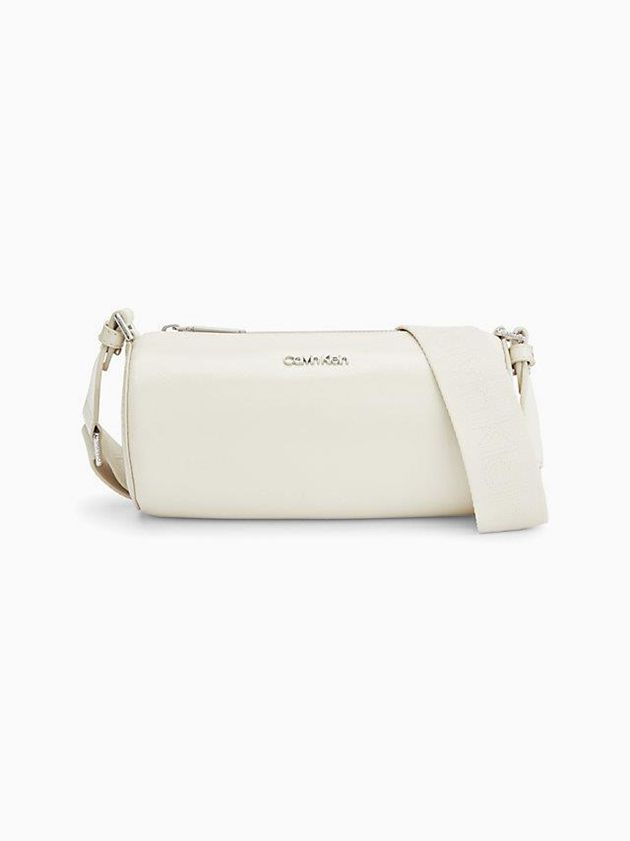 White Calvin Klein Cylinder Crossbody Women Bags | FBJU-53841