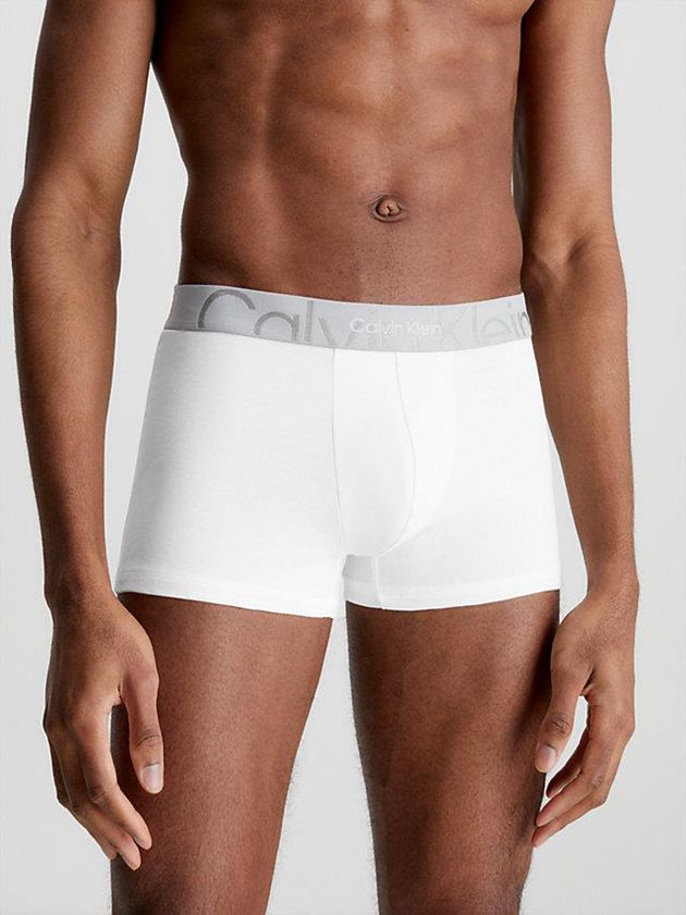 White Calvin Klein Embossed Icon Men Briefs | ACKO-06375