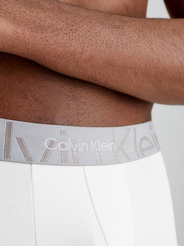 White Calvin Klein Embossed Icon Men Briefs | ACKO-06375
