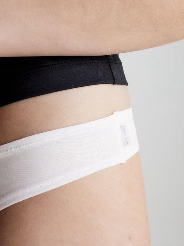 White Calvin Klein Flex Fit Women Thong | GDXW-92546