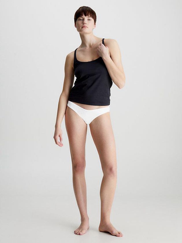 White Calvin Klein Flex Fit Women Thong | GDXW-92546