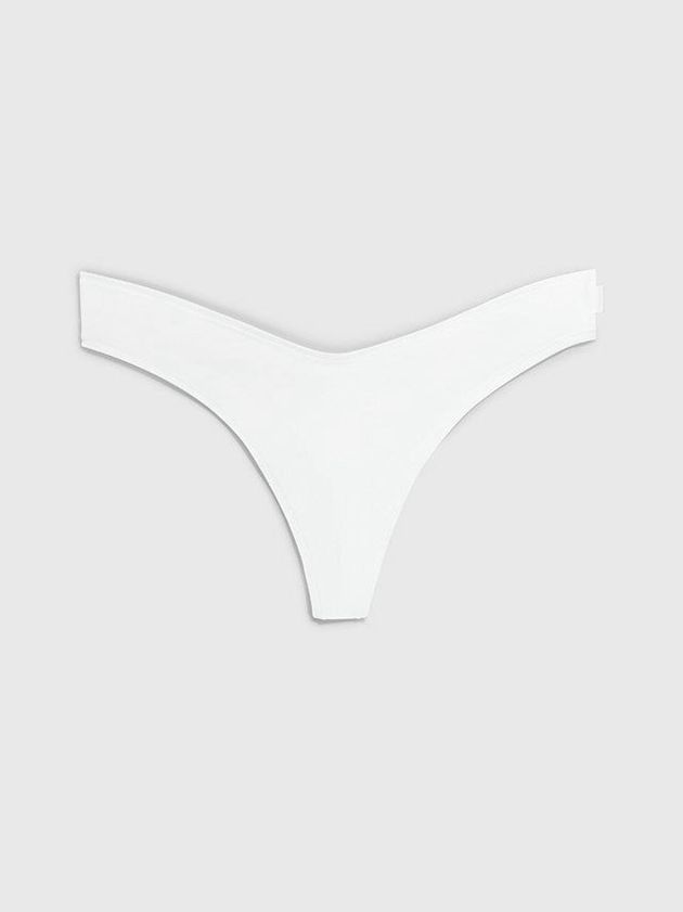 White Calvin Klein Flex Fit Women Thong | GDXW-92546