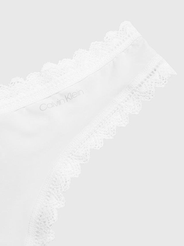 White Calvin Klein Flirty Women Thong | TYSF-61023