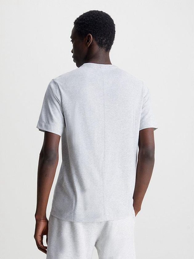 White Calvin Klein Gym Men T-Shirt | DIWT-17862