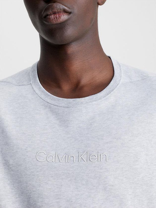 White Calvin Klein Gym Men T-Shirt | DIWT-17862