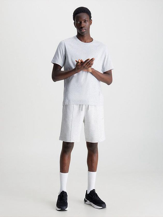 White Calvin Klein Gym Men T-Shirt | DIWT-17862
