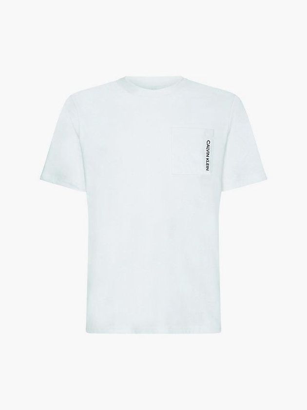 White Calvin Klein Gym Men T-Shirt | PBAC-57012