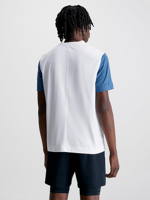 White Calvin Klein Gym Tank Men Top | VKNM-10586